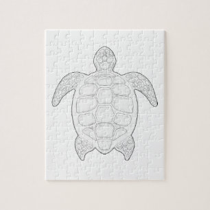 Puzzle adulte de coloration de tortue de mer