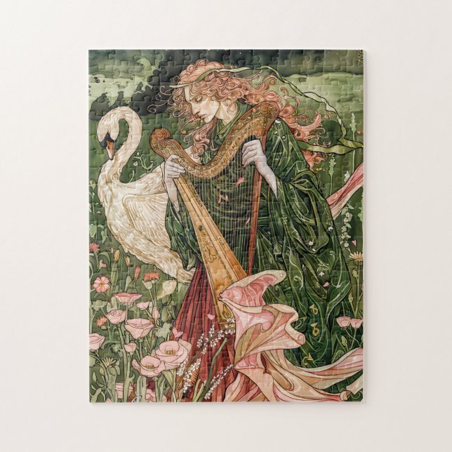 Puzzle Aengus dieu celtique de l'Amour et de la Beauté (Vertical)
