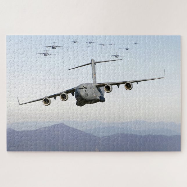 Puzzle Aéronefs C-17 Globemaster III au-dessus de Blue Ri (Horizontal)