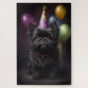 Puzzle Affenpinscher Chien Ballons d'anniversaire