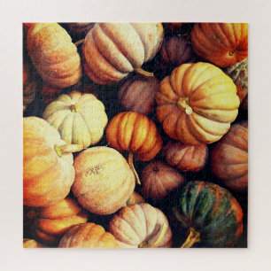 Puzzle Affichage décoratif Citrouille coloré Thanksgiving