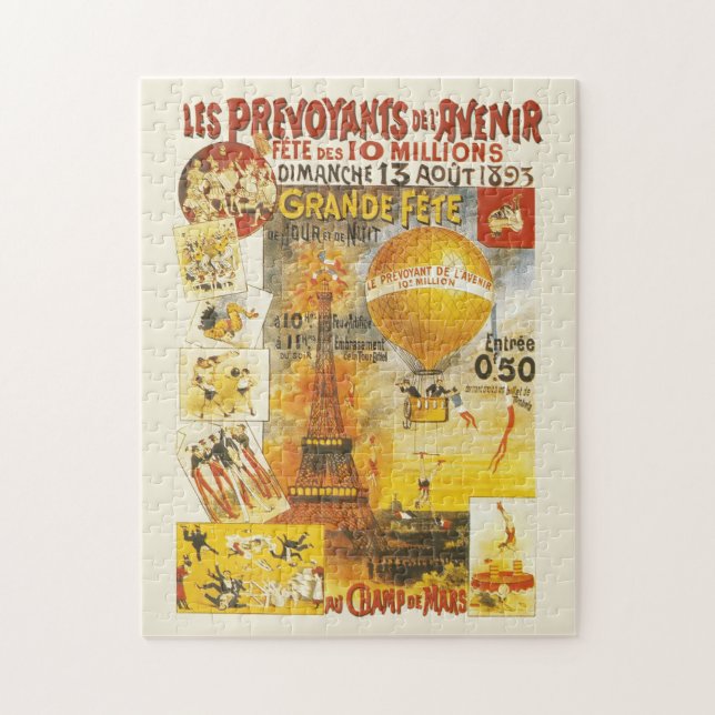 Puzzle Affiche Antique de la Grande Fête Foire de Paris (Vertical)