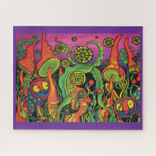 Puzzle Affiche Champignon Psychédélique Vintage Ar
