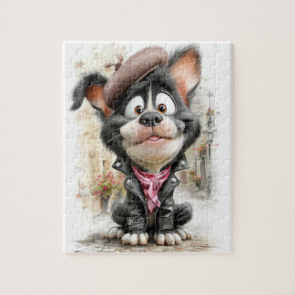 Puzzle Affiche  Chiot Rebelle Mignon