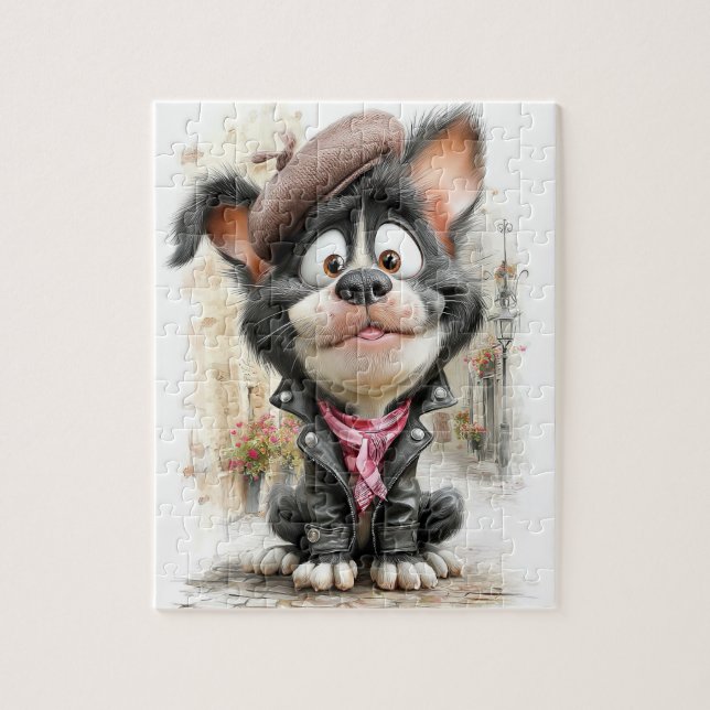 Puzzle Affiche  Chiot Rebelle Mignon (Vertical)