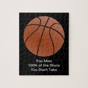Puzzle Affiche de basket-ball Célèbre Motivational Quote