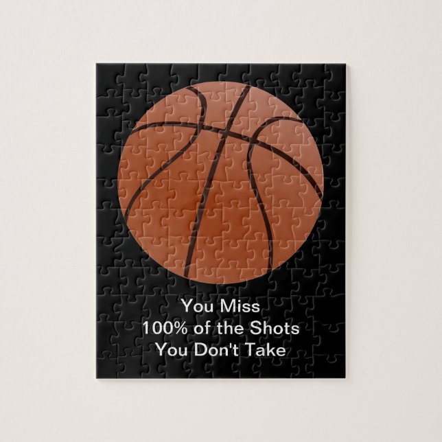 Puzzle Affiche de basket-ball Célèbre Motivational Quote (Vertical)