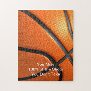 Puzzle Affiche de basket-ball Célèbre Motivational Quote