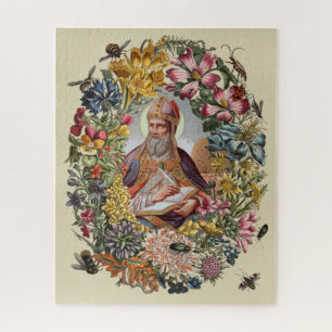 Puzzle affiche de carte à brosse