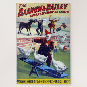 Puzzle Affiche de cirque américain vintage vers 1900