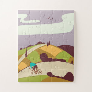 Puzzle Affiche de cyclisme vintage