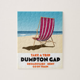 Puzzle Affiche de Dumpton Gap Broadstairs Kent bord de me