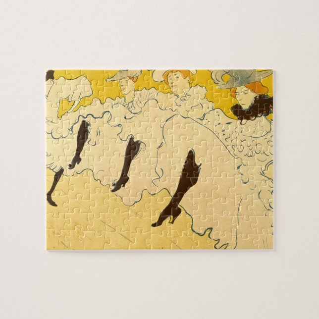 Puzzle Affiche de la danseuse jaune de Toulouse Lautrec (Horizontal)