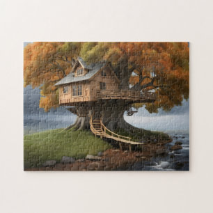 Puzzle Affiche de la maison d'arbres ronde