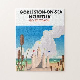 Puzzle Affiche de la plage de Gorleston-on-Sea Norfolk