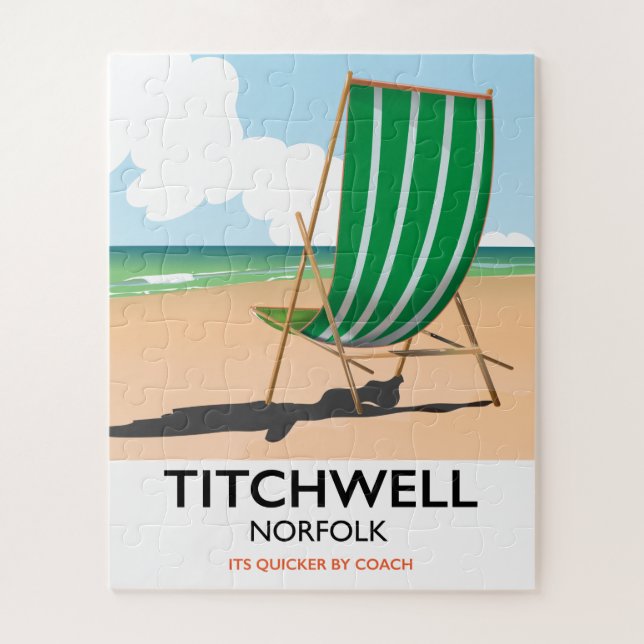 Puzzle Affiche de la plage de Titchwell Norfolk (Vertical)