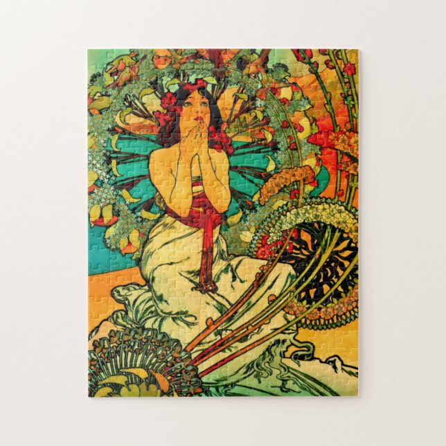 Puzzle Affiche de Monaco Monte Carlo par Alphonse Mucha (Vertical)