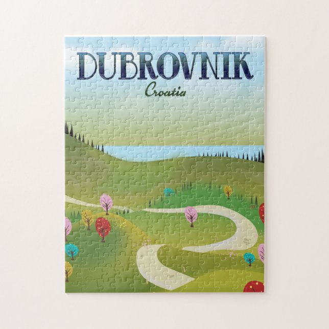 Puzzle affiche de paysage de dubrovnik croatie. (Vertical)