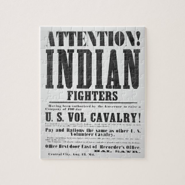 Puzzle Affiche de recrutement pour la cavalerie (Vertical)