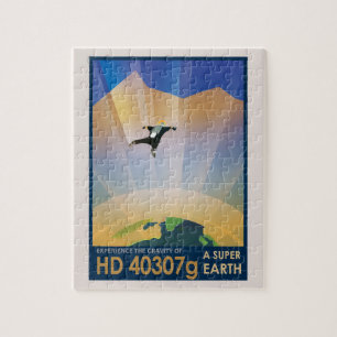 Puzzle Affiche de science-fiction de voyage futur de la N