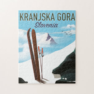 Puzzle Affiche de ski de Kranjska Gora Slovénie