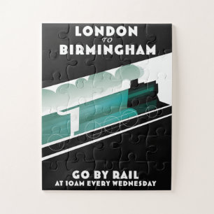Puzzle Affiche de train de Londres à Birmingham