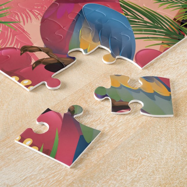 Puzzle Affiche de vacances aux îles Abaco (Côté)