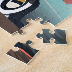 Puzzle Affiche de vacances de style vintage de Las Vegas
