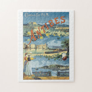 Puzzle Affiche de Vintage voyage d'Antibes