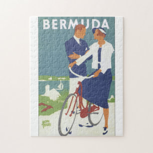 Puzzle Affiche de Vintage voyage des Bermudes