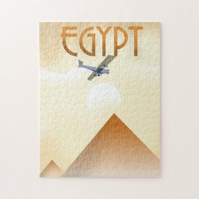 Puzzle Affiche de vol de style vintage Egypte (Vertical)