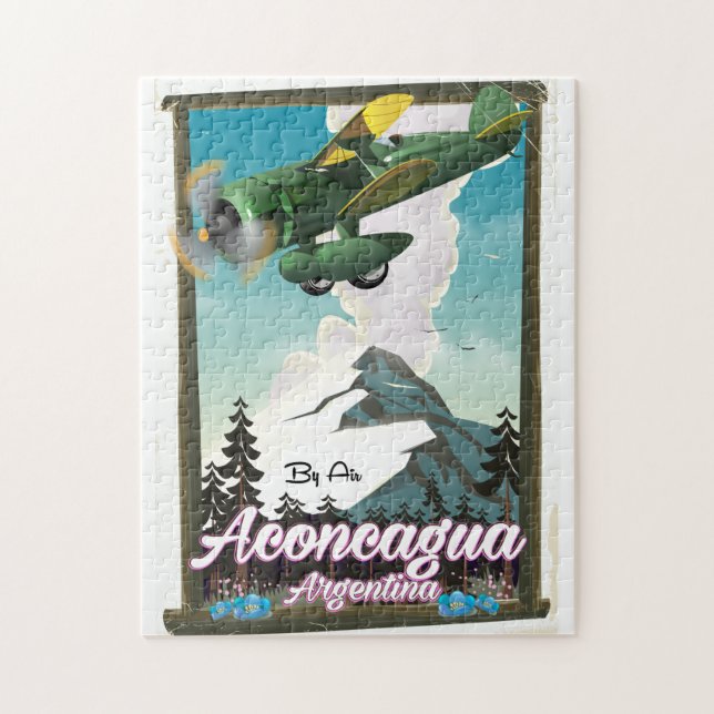 Puzzle Affiche de voyage Aconcagua Argentine (Vertical)
