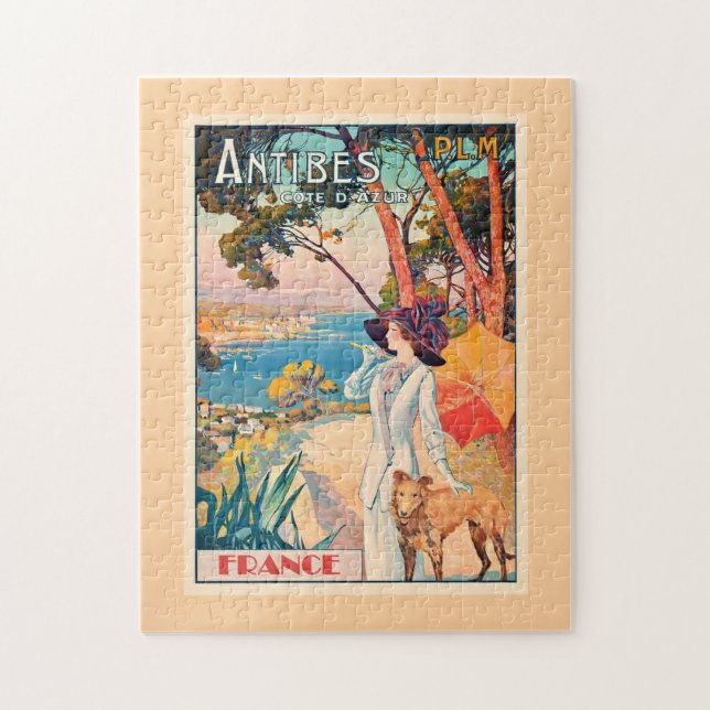 Puzzle Affiche de voyage Antibes, France, (Vertical)
