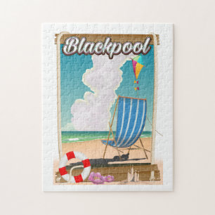 Puzzle Affiche de voyage au bord de la mer de Blackpool s