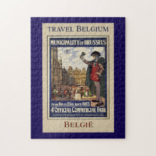 Puzzle Affiche de voyage de Belgique (1923)