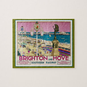 Puzzle Affiche de voyage de Brighton et Hove