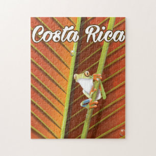 Puzzle Affiche de voyage de grenouille de poison du Costa