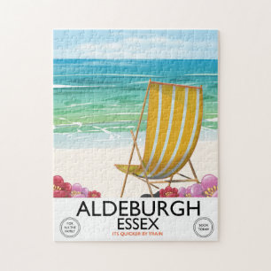 Puzzle Affiche de voyage de la plage d'Aldeburgh Essex