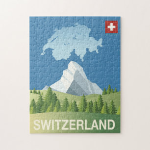 Puzzle Affiche de voyage de la Suisse