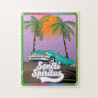 Puzzle affiche de voyage de saint spirite Cuba.