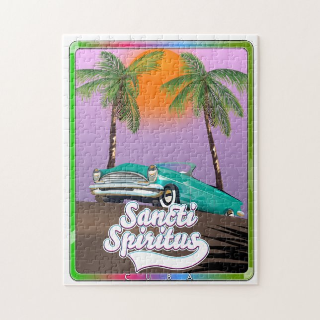 Puzzle affiche de voyage de saint spirite Cuba. (Vertical)