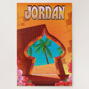 Puzzle Affiche de voyage du palais de Jordanie
