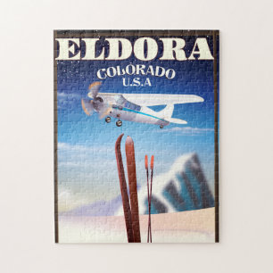 Puzzle Affiche de voyage Eldora Colorado.