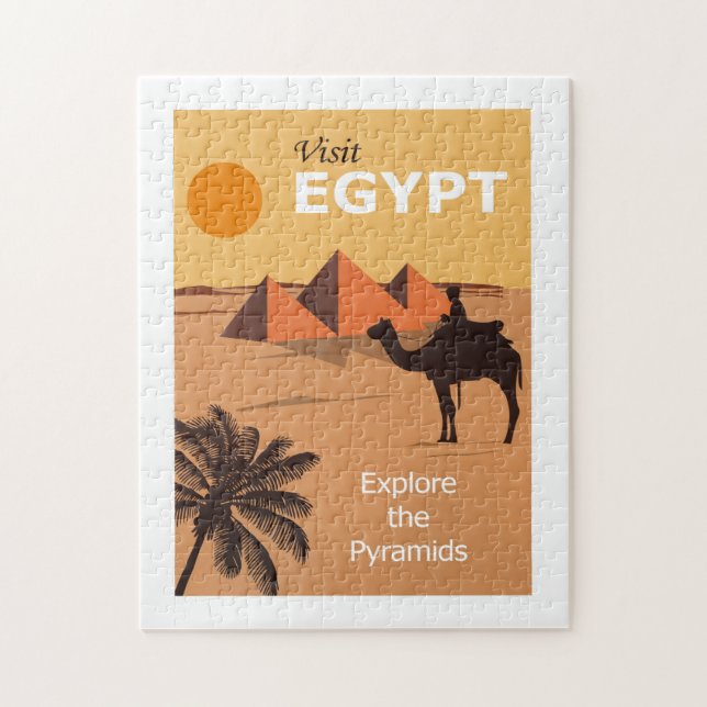 Puzzle Affiche de voyage en Égypte (Vertical)