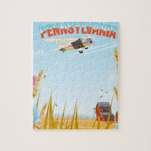Puzzle Affiche de voyage en milieu rural en Pennsylvanie