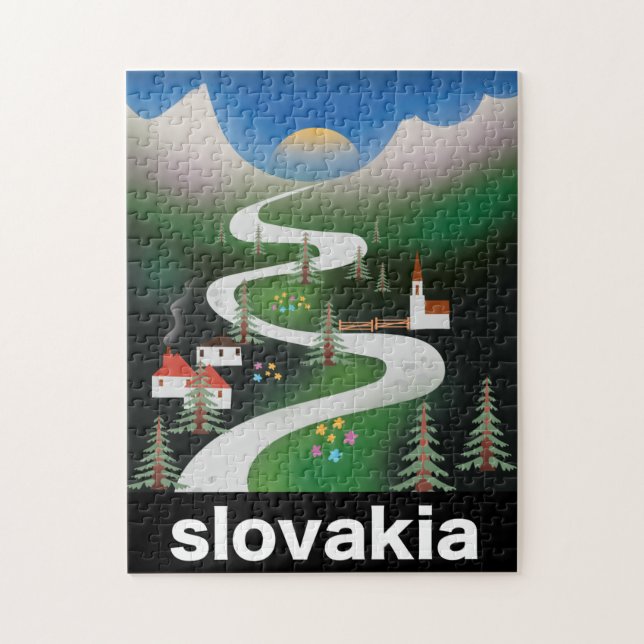 Puzzle Affiche de voyage en Slovaquie (Vertical)