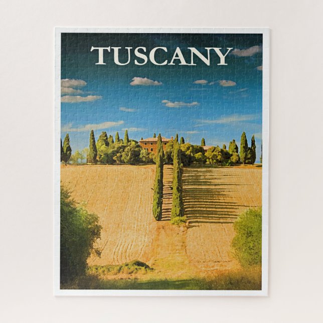 Puzzle Affiche de voyage en Toscane, Italie (Vertical)