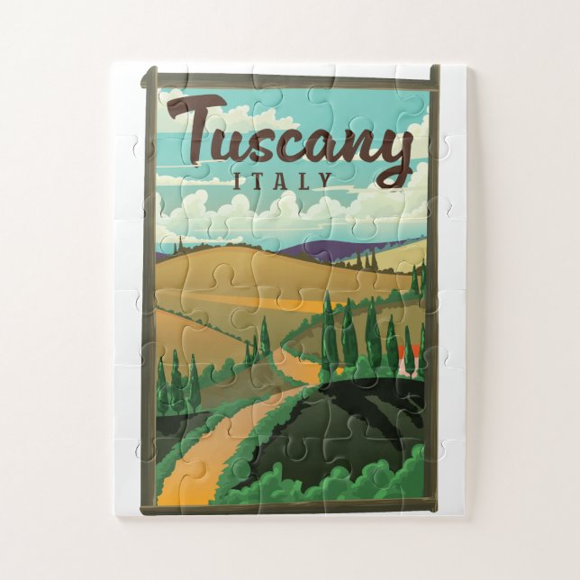 Puzzle Affiche de voyage en Toscane Italie (Vertical)