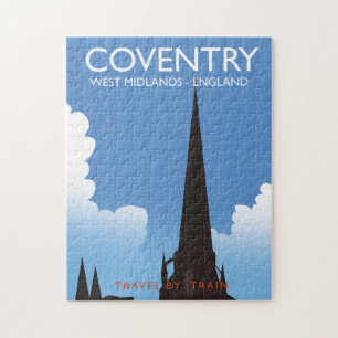 Puzzle Affiche de voyage en train Coventry Midlands de l'