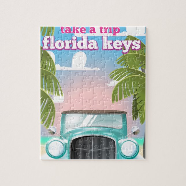 Puzzle Affiche de voyage Floride Keys (Vertical)